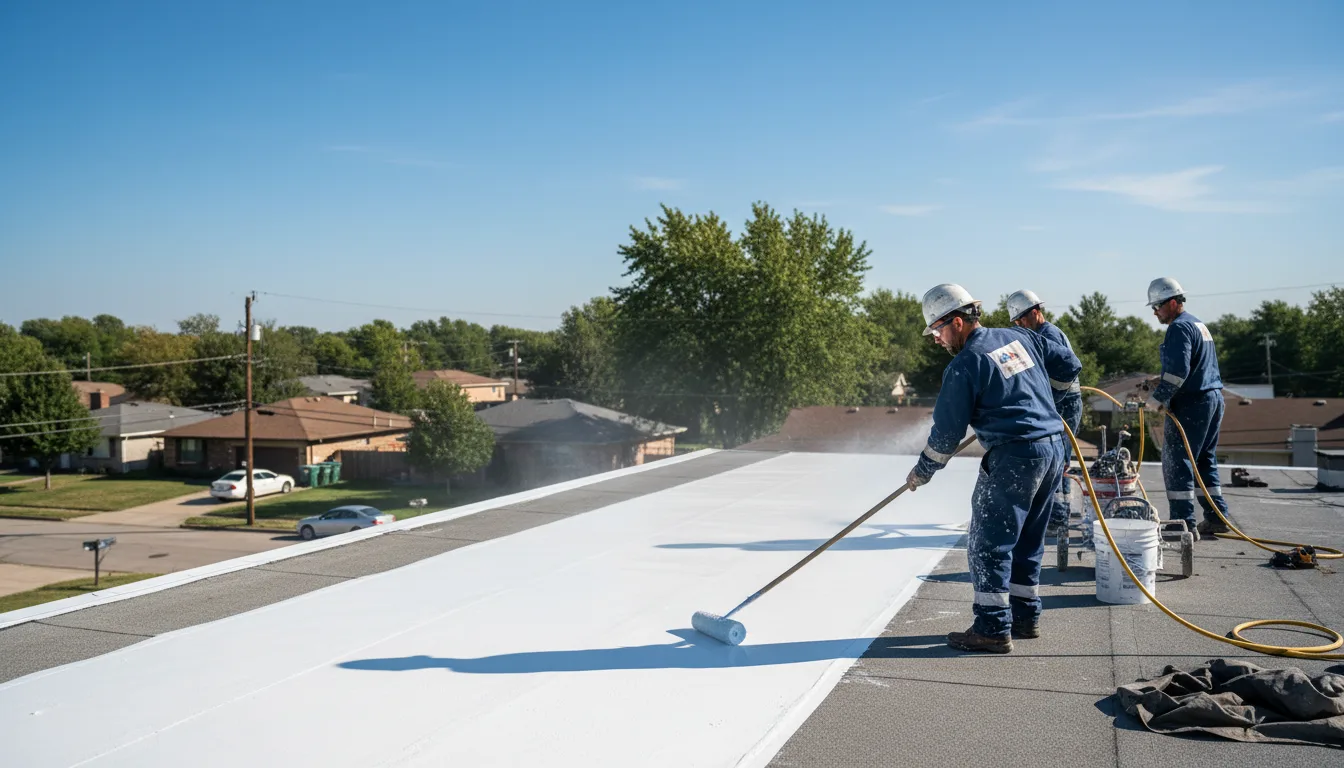 Commercial roof coating in Cement, OK near me
